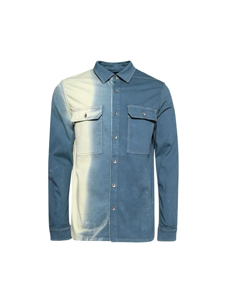 Куртка Rick Owens DRKSHDW Denim Outershirt, Toothpaste Degrade