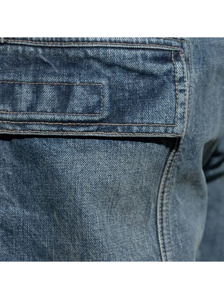Джинсы Rick Owens DRKSHDW Double Cargo Jeans 'Washed Indigo' — изображение 2 из 2, индиго