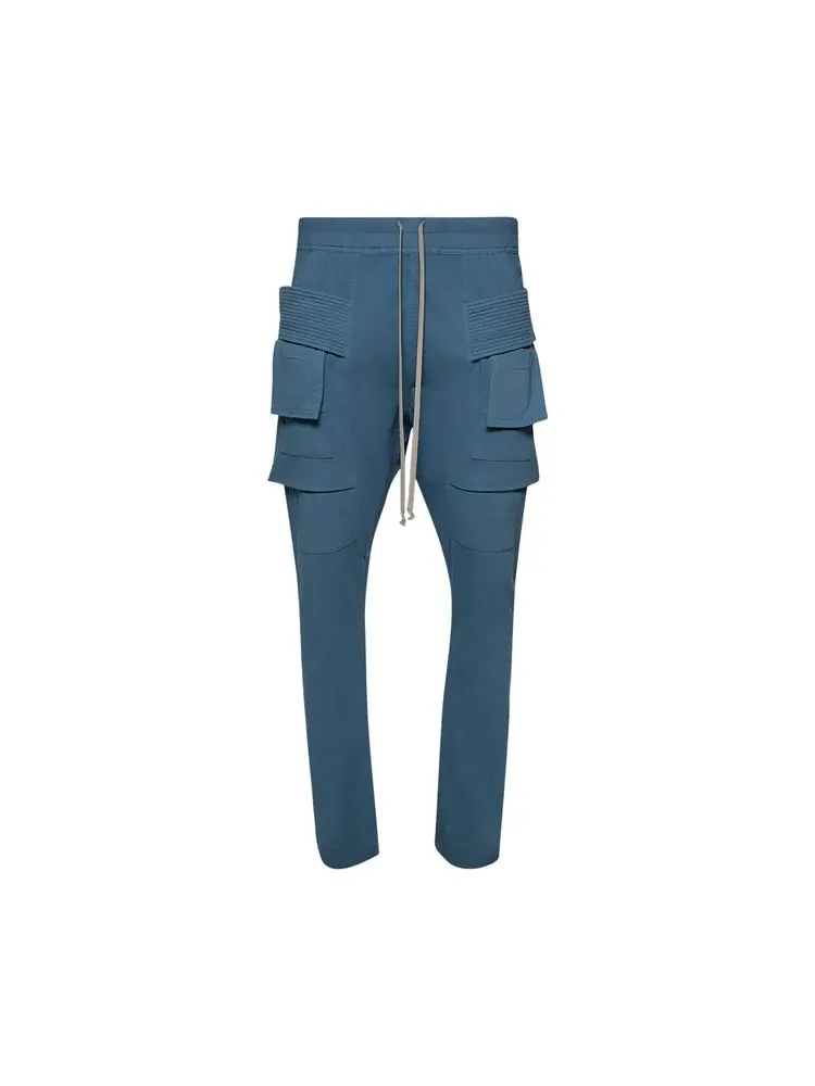 Брюки Rick Owens DRKSHDW Creatch Drawstring Cargo Pants 'Toothpaste' — изображение 1 из 1, прозрачный