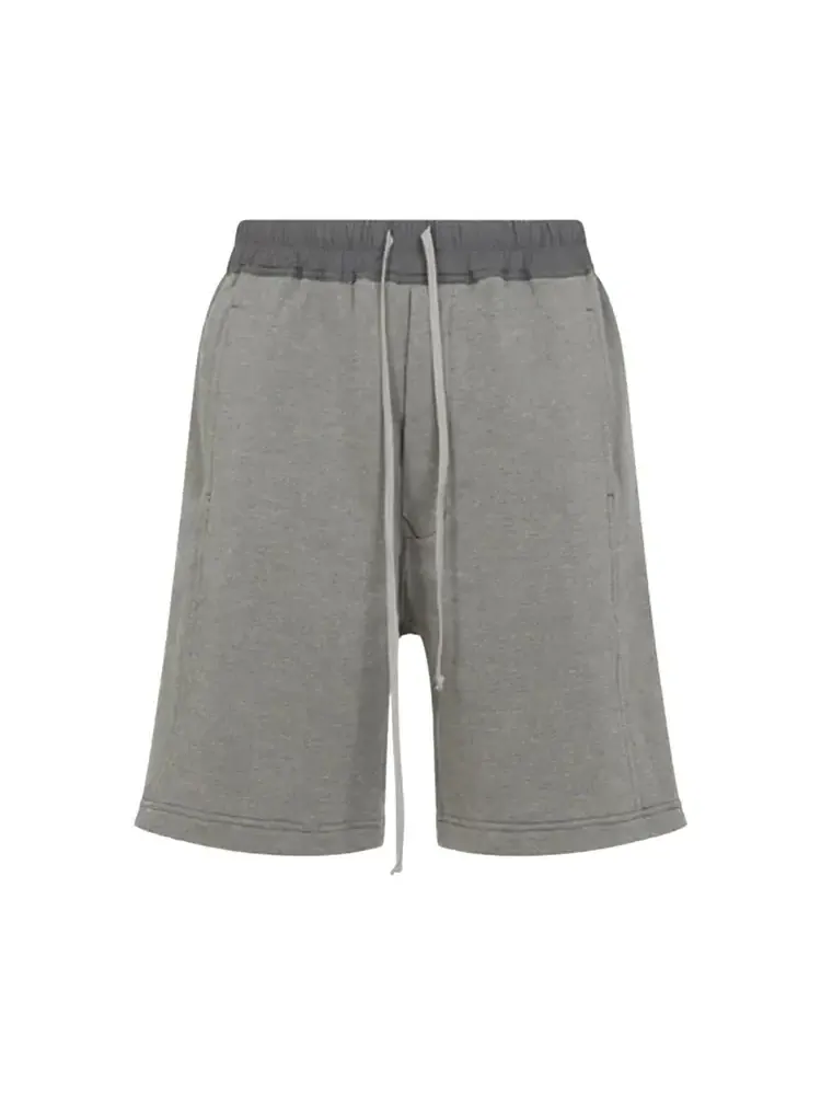 Шорты-плэшеры Rick Owens DRKSHDW Wide Pusher Shorts 'Grey Melange'