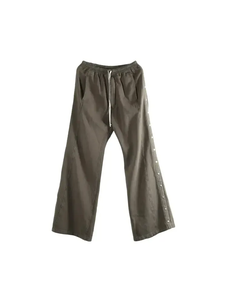 Брюки-пулеры Rick Owens DRKSHDW Pantaloni In Felpa Wide Pusher Pants 'Dark Dust'