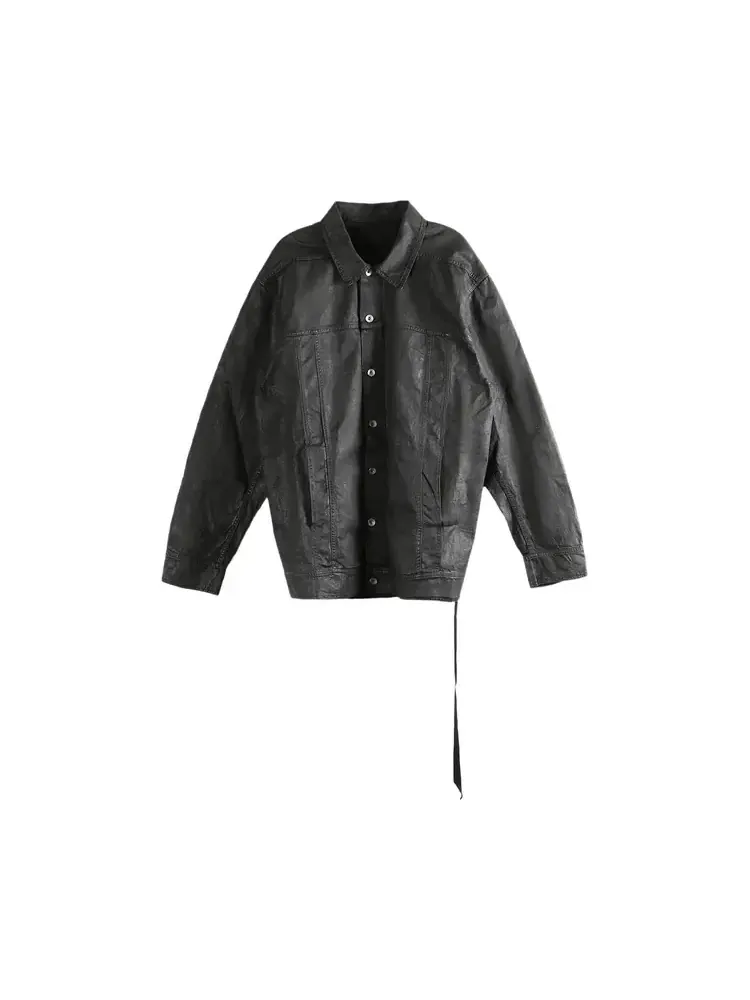 Куртка-бомбер Rick Owens DRKSHDW Giacca из джинсовой ткани
