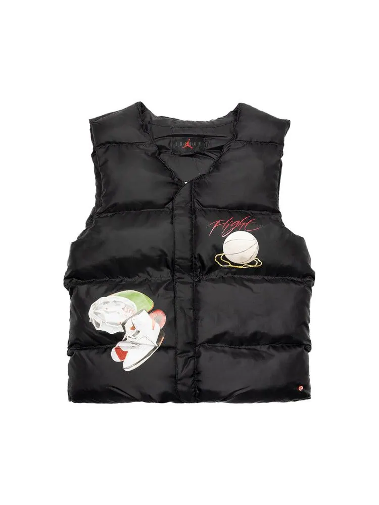 Утепленный жилет Air Jordan Artist Series Vest By Jacob Rochester — изображение 1 из 2, черный/красный