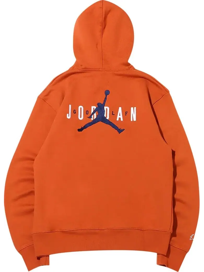 Худи Air Jordan x Eastside Golf Fleece Hoodie 'Burnt Sunrise/Midnight Navy/White' — изображение 2 из 2, оранжевый