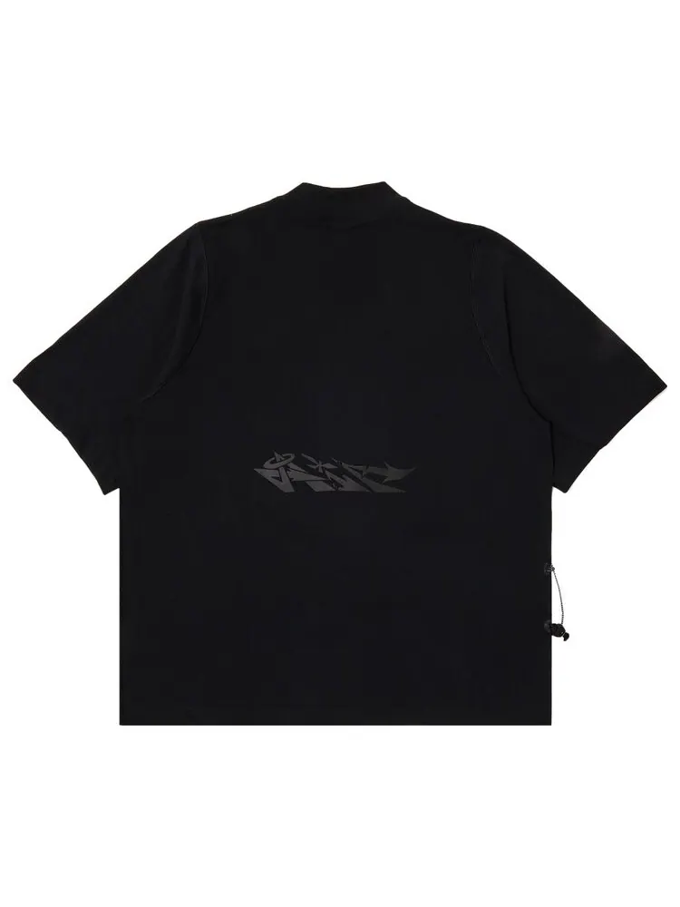 Топ Nike x Off-White Short-Sleeve 'Black' — изображение 2 из 3, черный