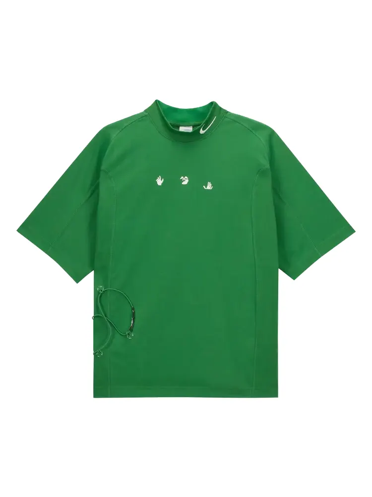 Топ Nike x Off-White Short-Sleeve 'Kelly Green/White' — изображение 1 из 2, зеленый