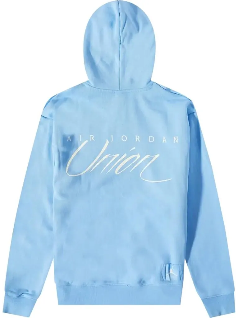 Худи Air Jordan x Union MJ Fleece Hoodie 'Cobalt Pulse/Coconut Milk' — изображение 2 из 2, синий