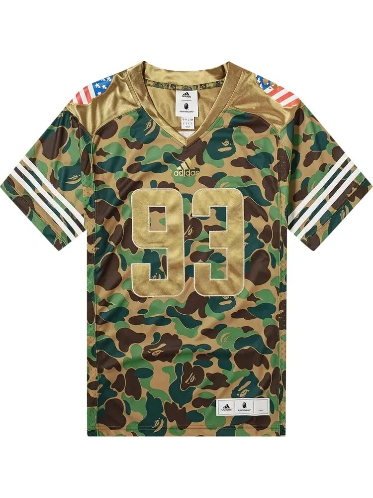 Футболка BAPE x adidas SB Jersey 'Green' — изображение 1 из 1, зеленый