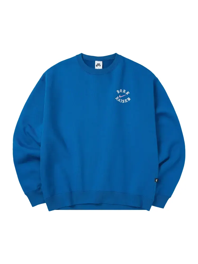 Толстовка Nike x Born x Raised Crewneck 'Blue' — изображение 1 из 2, синий