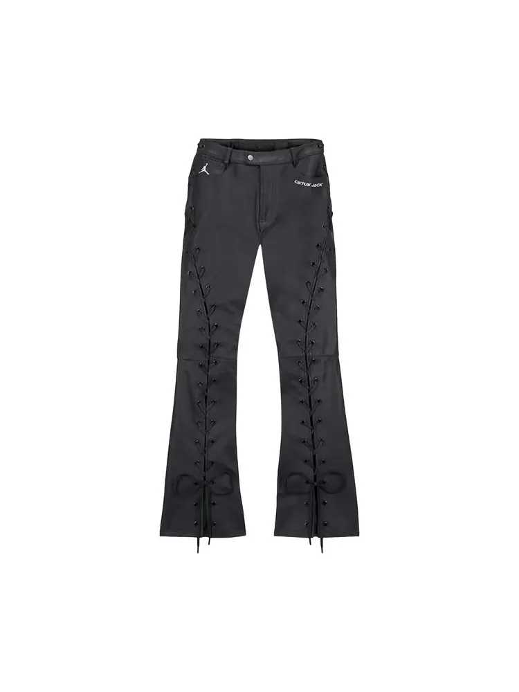 Брюки Air Jordan x Cactus Jack by Travis Scott Women's Leather Pants 'Black' — изображение 1 из 2, черный