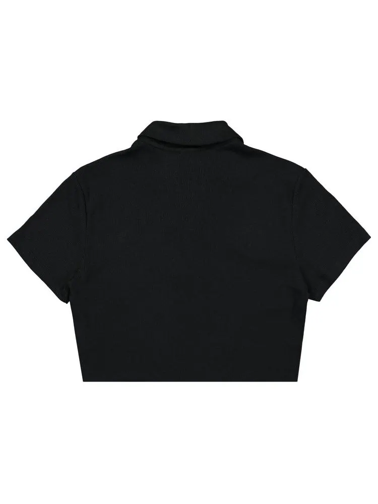 Поло Air Jordan Cropped Ribbed Polo — изображение 2 из 3, черный