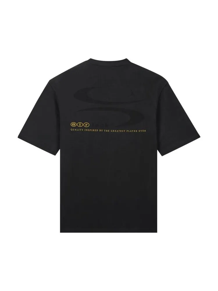 Футболка Air Jordan x Travis Scott Logo Tee Dark Smoke Grey — изображение 2 из 2, черный