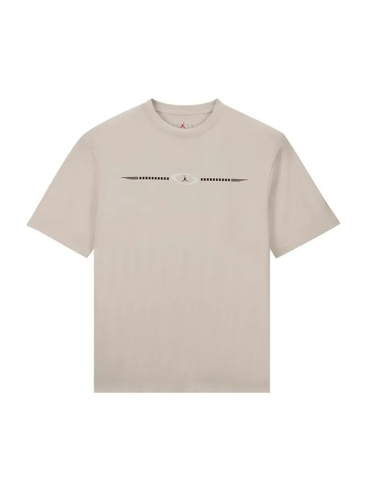 Футболка Air Jordan x Travis Scott Logo Tee Light Bone — изображение 1 из 2, кремовый