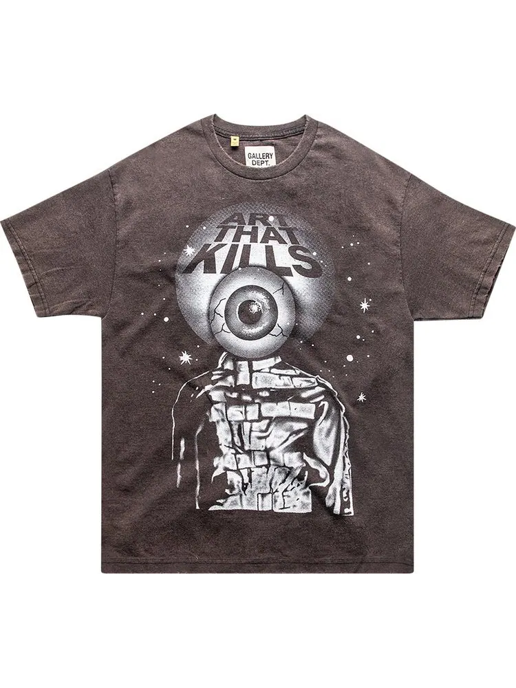 Футболка Gallery Dept. ATK Rod Tee 'Faded Black' — изображение 1 из 2, черный