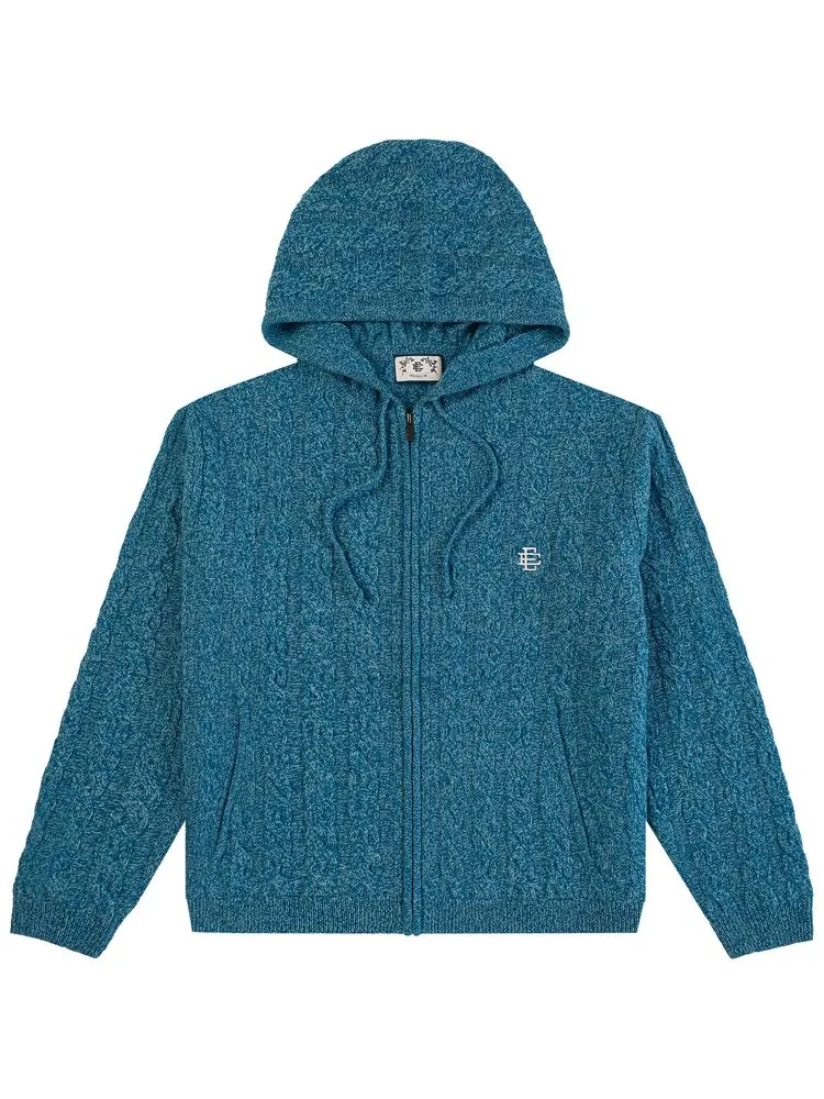 Рубашка на молнии Eric Emanuel EE Cable Knit Zip-Up