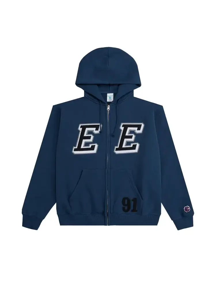 Худи Eric Emanuel EE Felt Zip-Up Hoodie — изображение 1 из 1, темно-синий