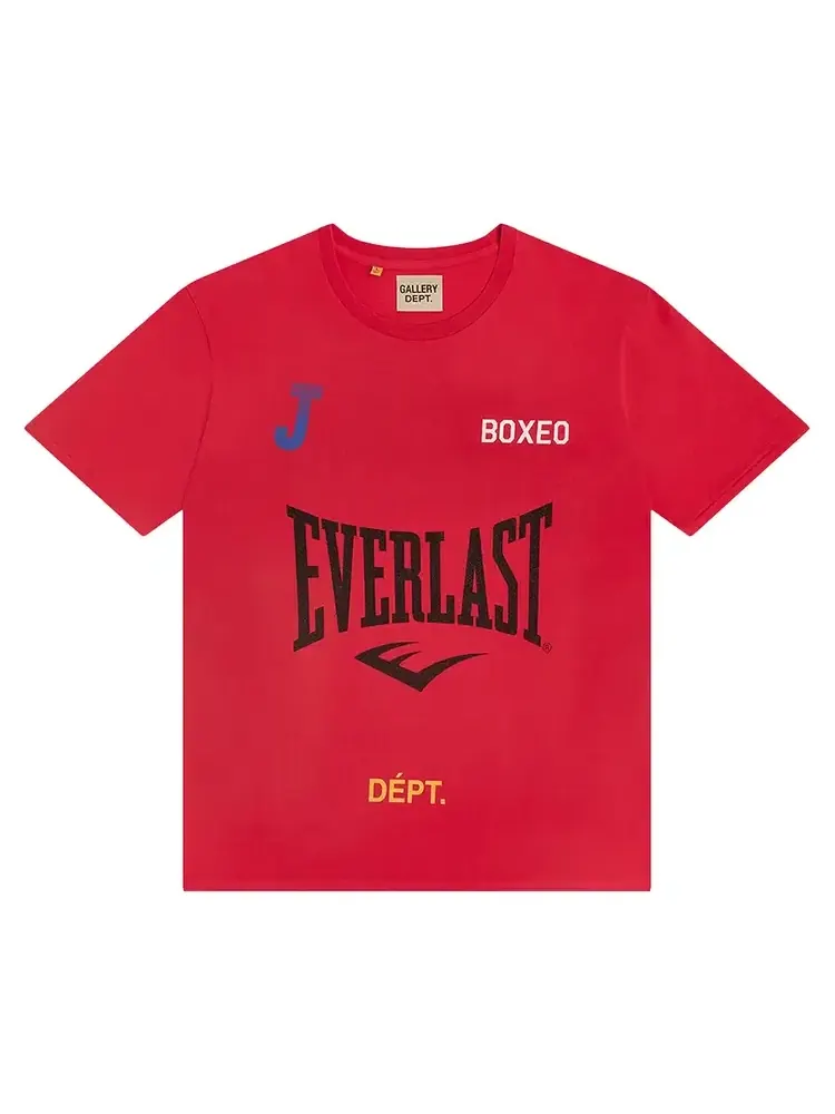 Футболка Gallery Dept. x Everlast J — изображение 1 из 2, красный