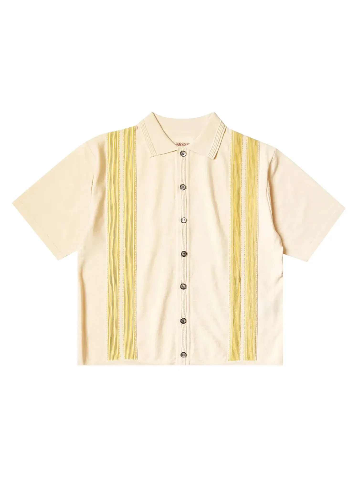 Рубашка-поло Kapital Cotton Knit Tennessee Aloha — бежевый
