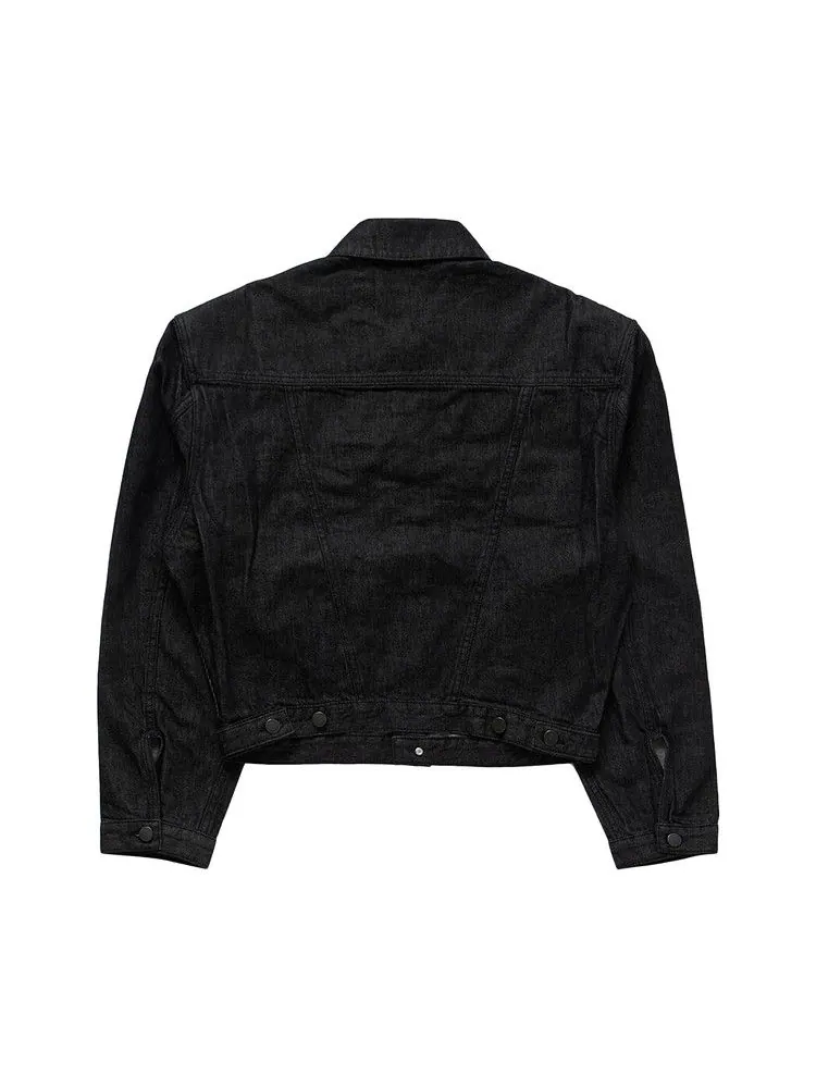 Куртка Entire Studios Shrunken Denim Jacket — изображение 2 из 2, черный