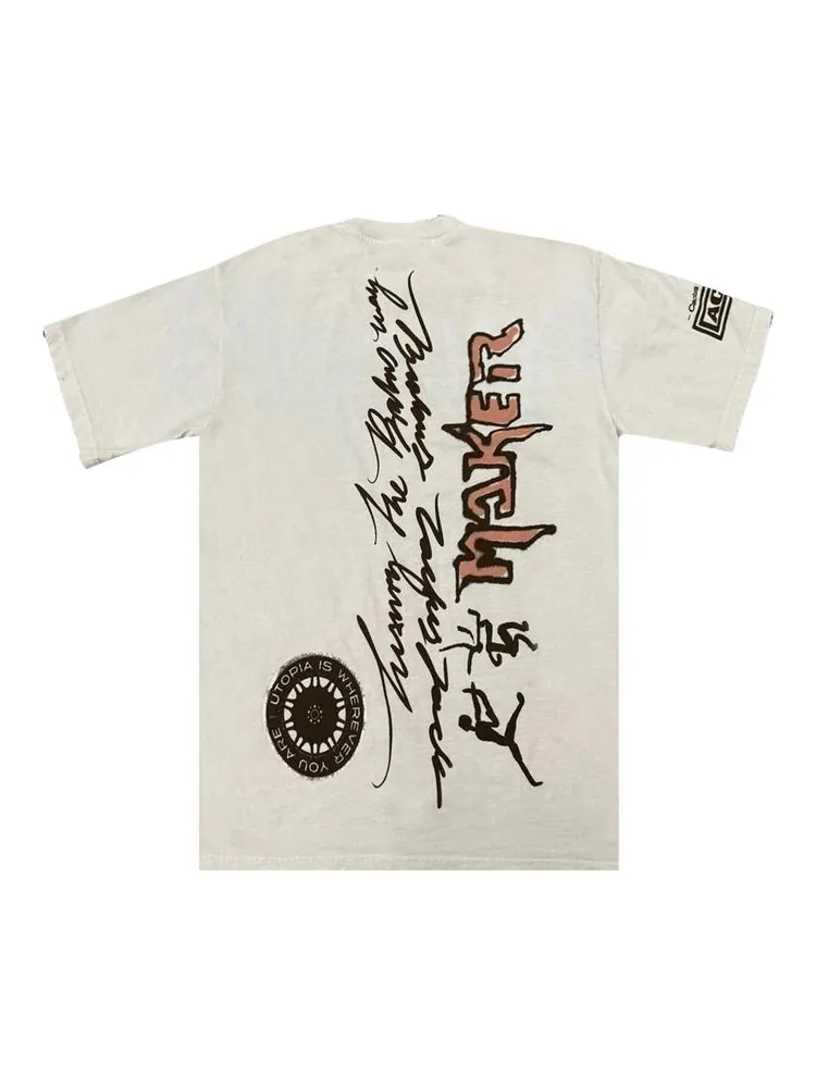 Футболка Cactus Jack by Travis Scott x Brabus T-Shirt 'White' — изображение 2 из 2, белый