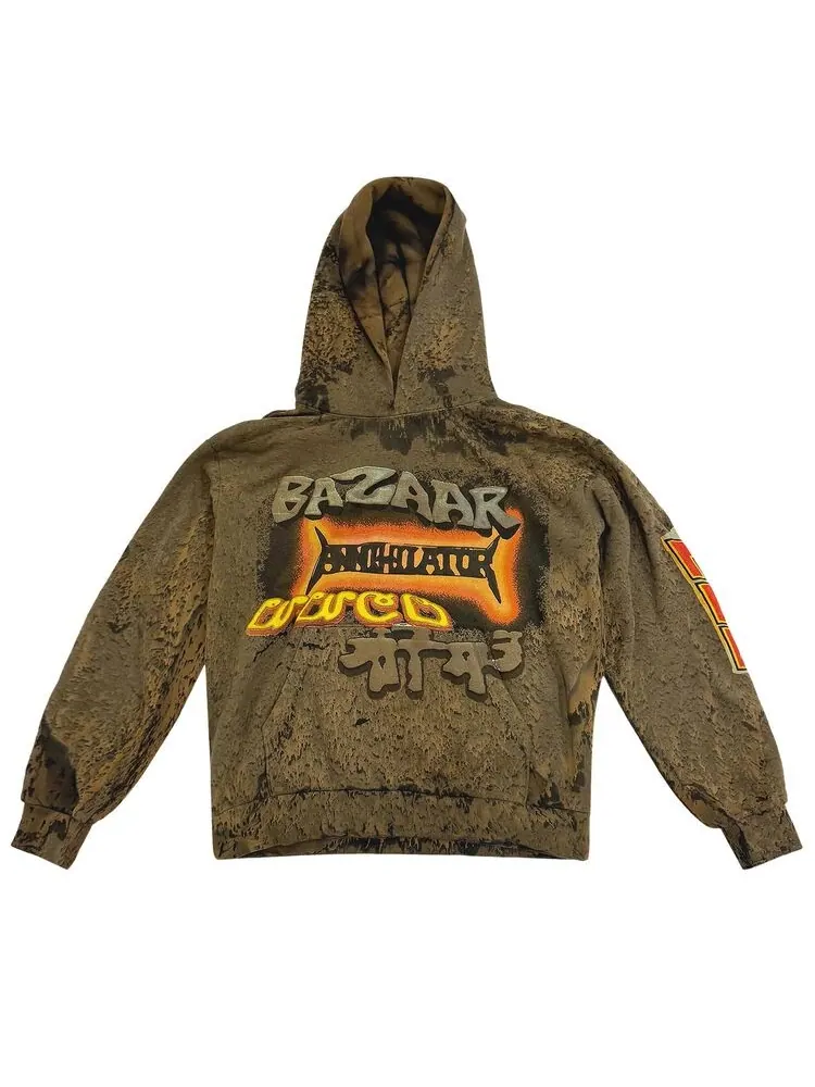 Худи Cactus Jack by Travis Scott x Cactus Plant Flea Market Bazaar Hoodie Tan — изображение 1 из 2, бежевый