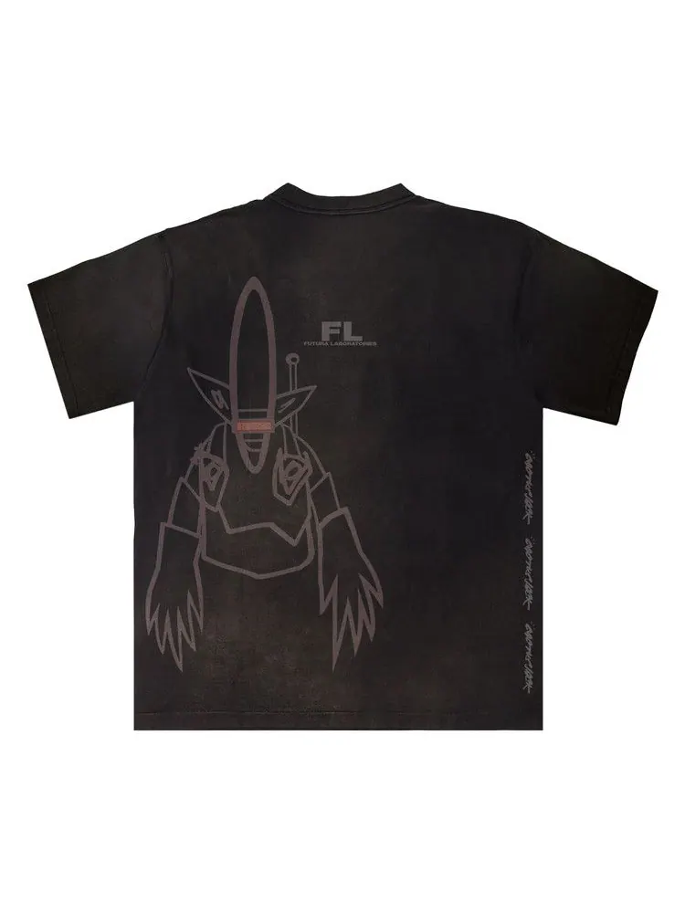 Футболка Cactus Jack by Travis Scott x FUTURA LABORATORIES Tee — изображение 2 из 2, черный