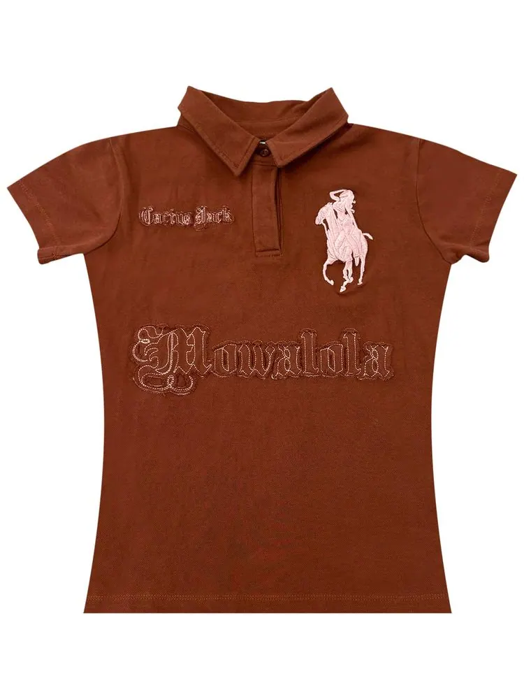 Поло Cactus Jack by Travis Scott x MOWALOLA Houston Polo 'Brown' — изображение 1 из 2, коричневый