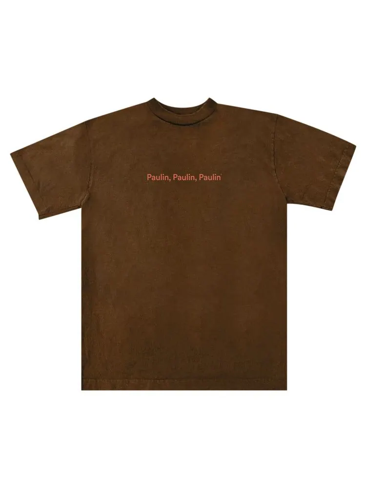 Футболка Cactus Jack by Travis Scott x Paulin, Paulin, Paulin Tee — изображение 1 из 2, коричневый