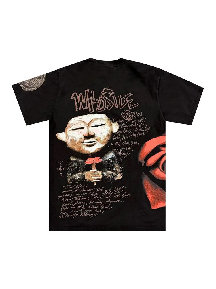 Футболка Cactus Jack by Travis Scott x Yohji Yamamoto Wildside Tee — изображение 2 из 2, черный