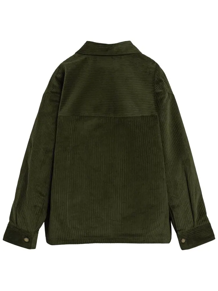 Бархатная рубашка на молнии Market Velvet Zip Up Overshirt — изображение 2 из 2, зеленый