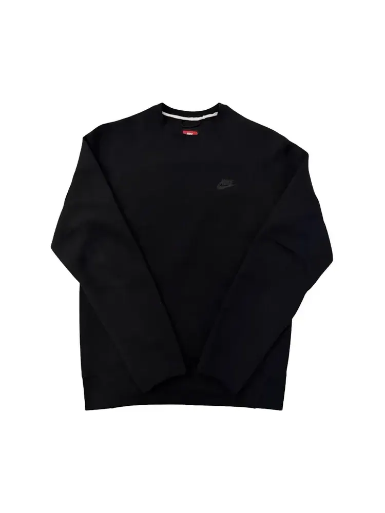Свитшот Nike Sportswear Tech Fleece Crew — изображение 1 из 1, черный