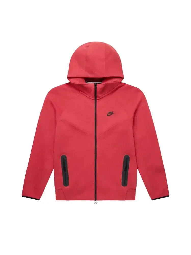 Свитшот Nike Sportswear Tech Fleece Crew — изображение 1 из 1, красный
