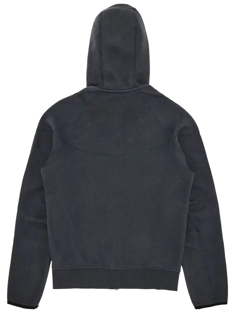 Худи Nike Sportswear Tech Fleece Windrunner Full Zip Hoodie 'Anthracite/Black' — изображение 2 из 3, черный