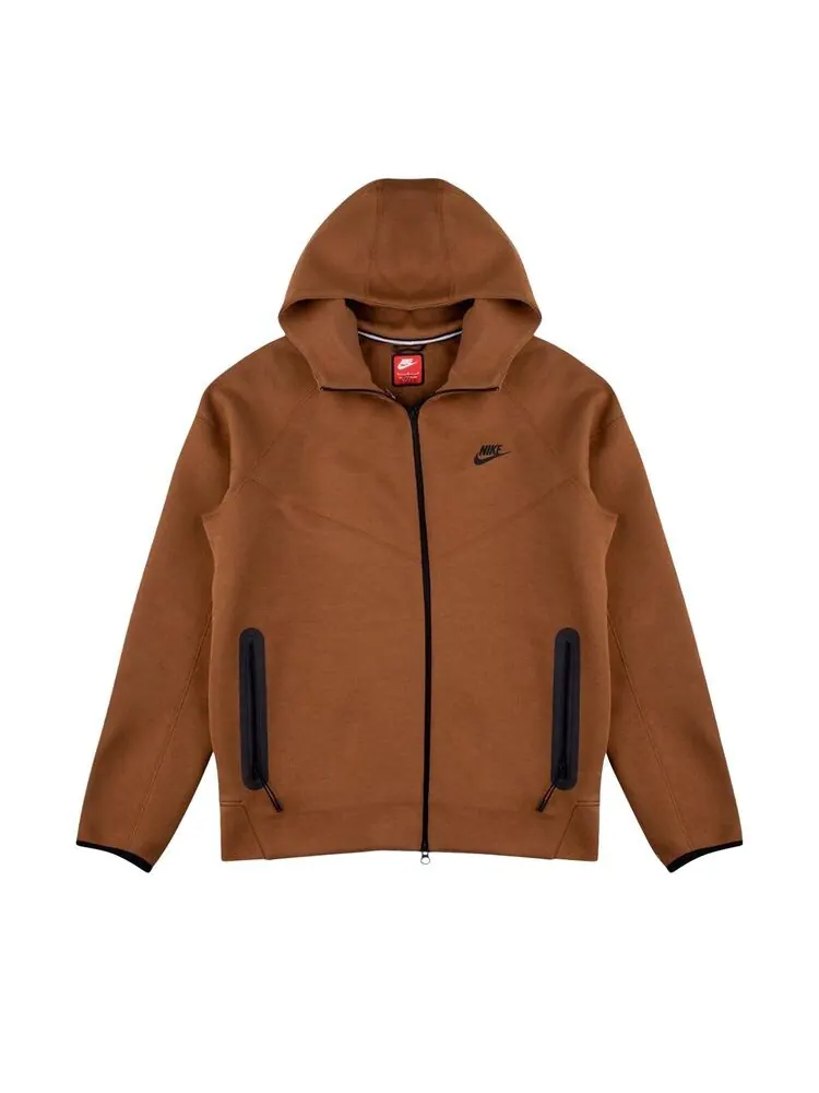 Худи Nike Sportswear Tech Fleece Windrunner Full Zip Hoodie Light British Tan/Black — изображение 1 из 1