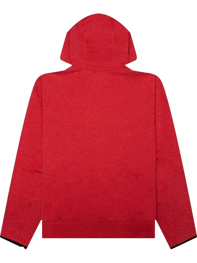 Худи Nike Sportswear Tech Fleece Windrunner 'Light University Red Heather/Black' — изображение 2 из 2, красный