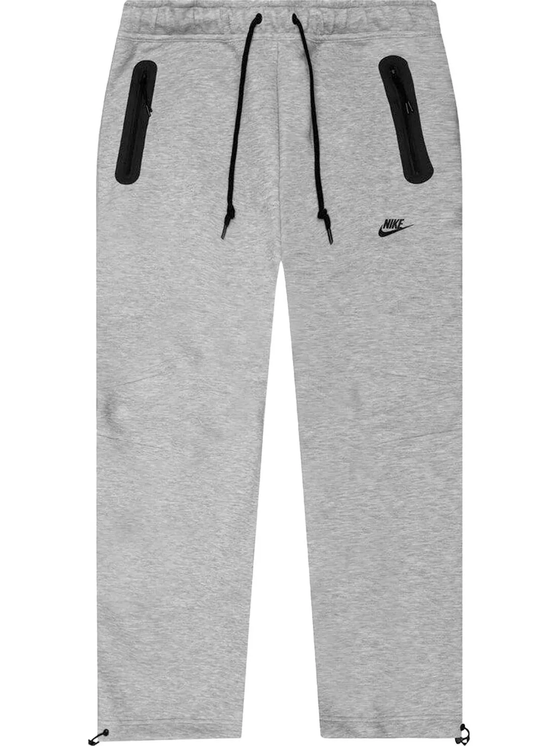 Спортивные брюки Nike Sportswear Tech Fleece Open-Hem 'Dark Grey Heather/Black' — изображение 1 из 2, серый