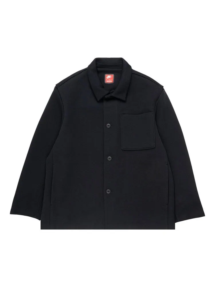 Топ Nike Sportswear Tech Fleece Reimagined Oversized Shacket — изображение 1 из 1, черный/черный