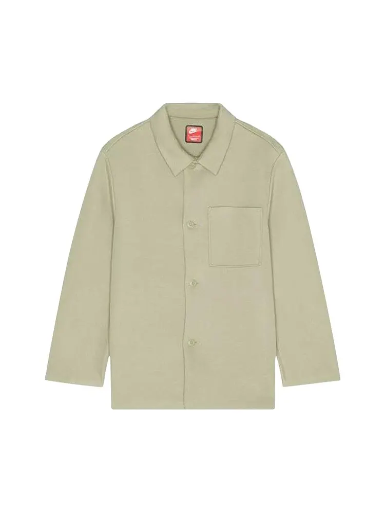 Топ Nike Sportswear Tech Fleece Reimagined Oversized Shacket — изображение 1 из 1, штукатурный