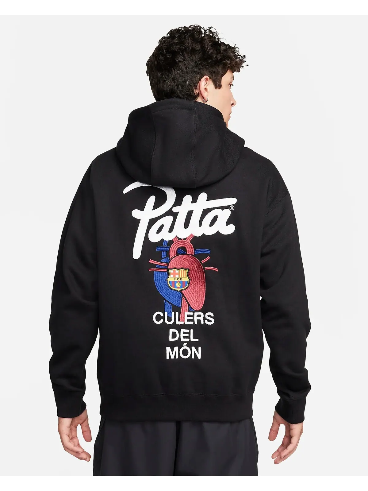 Толстовка Nike FC Barcelona x Patta Solo Swoosh — изображение 4 из 11, черный