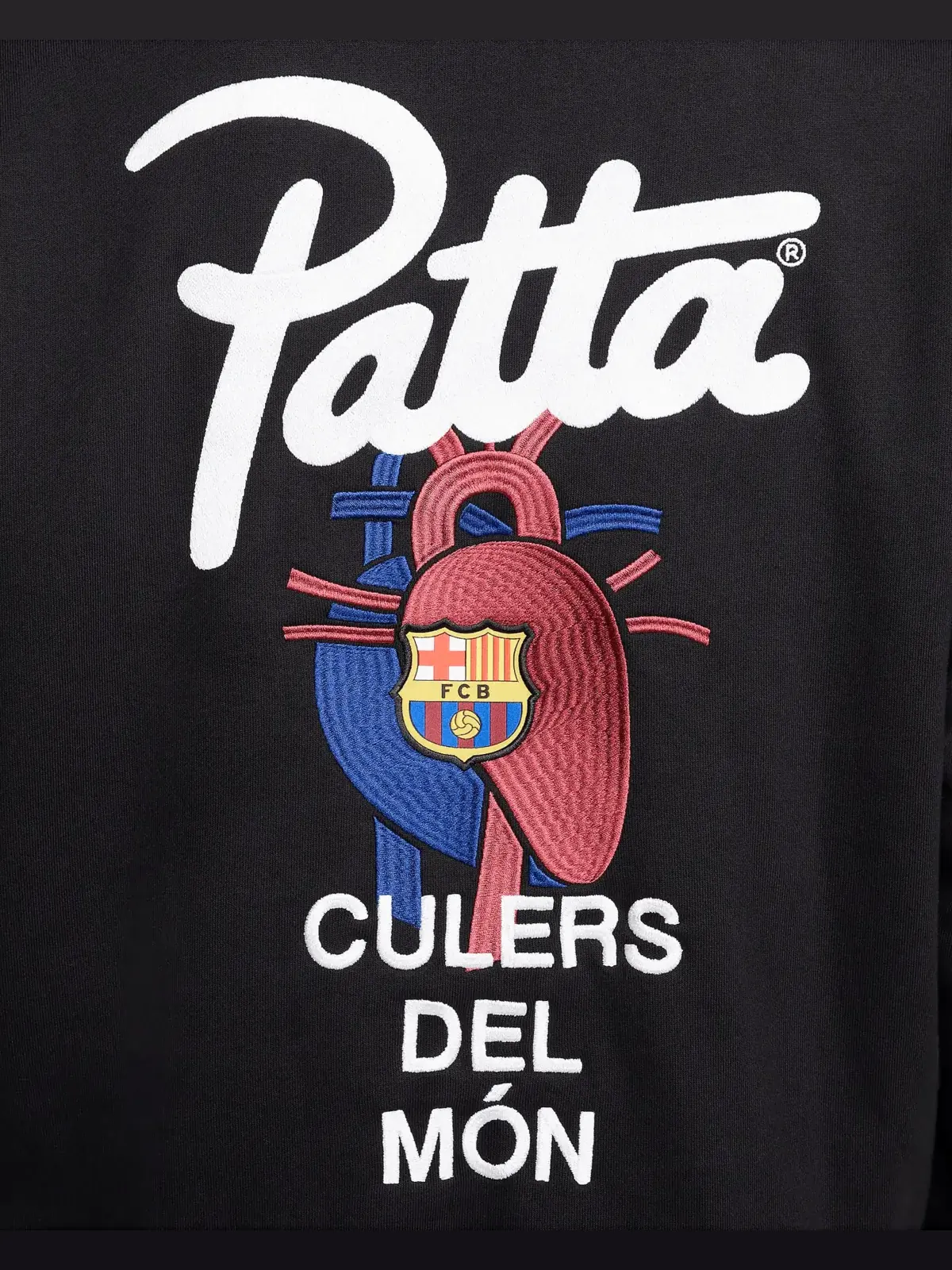 Толстовка Nike FC Barcelona x Patta Solo Swoosh — изображение 6 из 11, черный