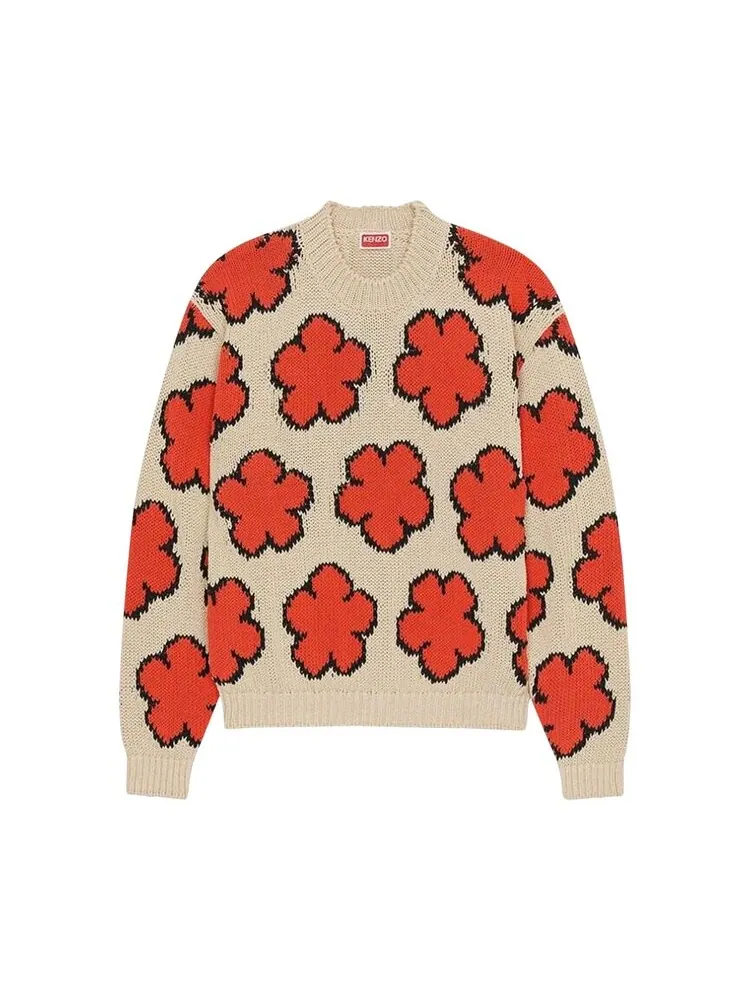 Джемпер Kenzo Boke Flower Intarsia Knit Jumper — изображение 1 из 1, красный