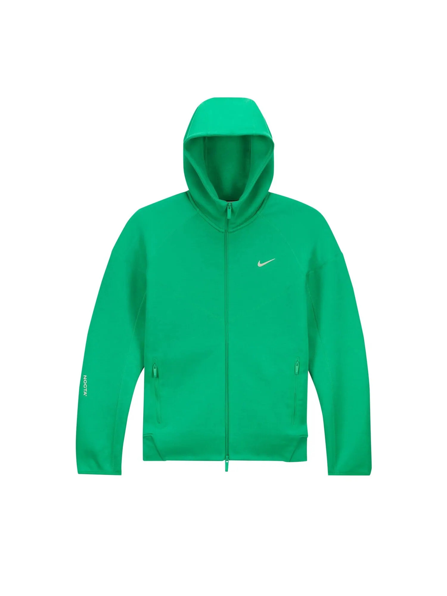 Флисовая худи с молнией во всю длину Nike x NOCTA Tech — изображение 1 из 2, зеленый стадион