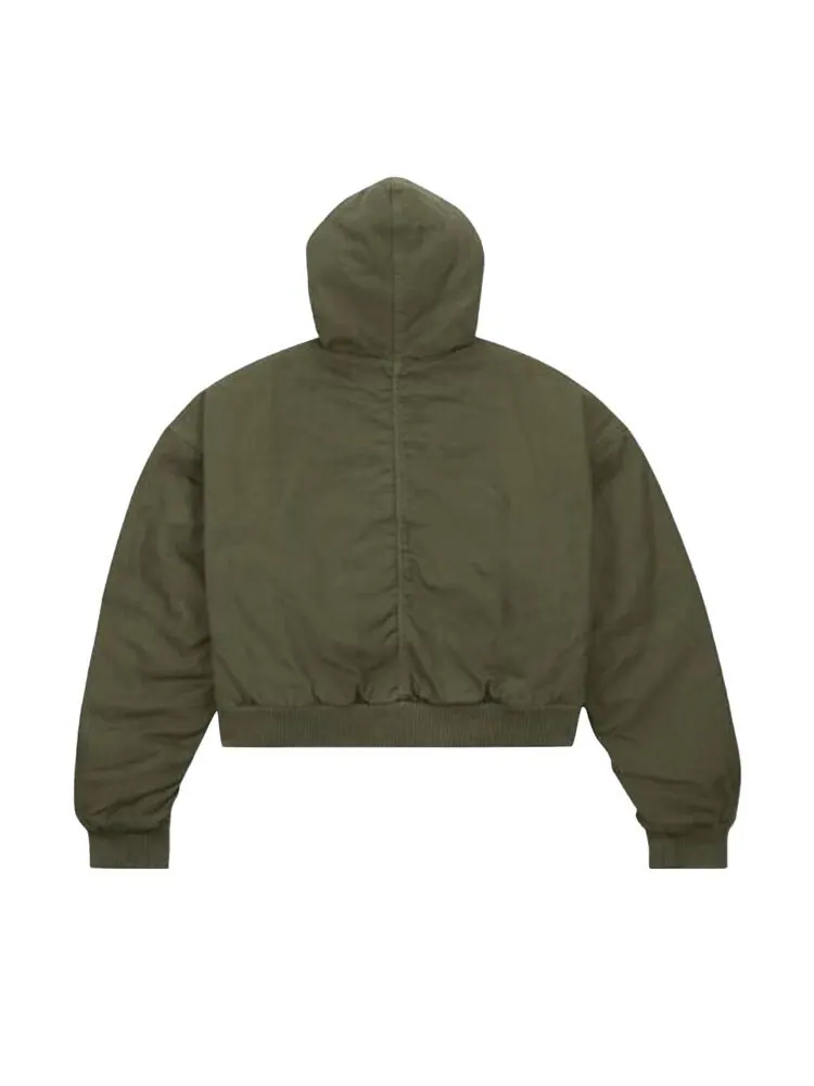 Куртка Air Jordan x Travis Scott Hooded Canvas Jacket Cargo Khaki — изображение 2 из 2, зеленый