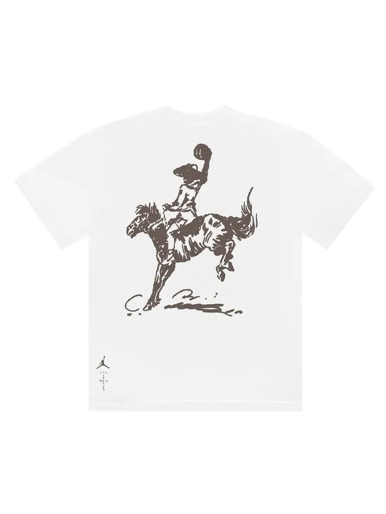 Футболка Cactus Jack by Travis Scott x Jordan Best On Earth Tee 'White' — изображение 2 из 2, белый