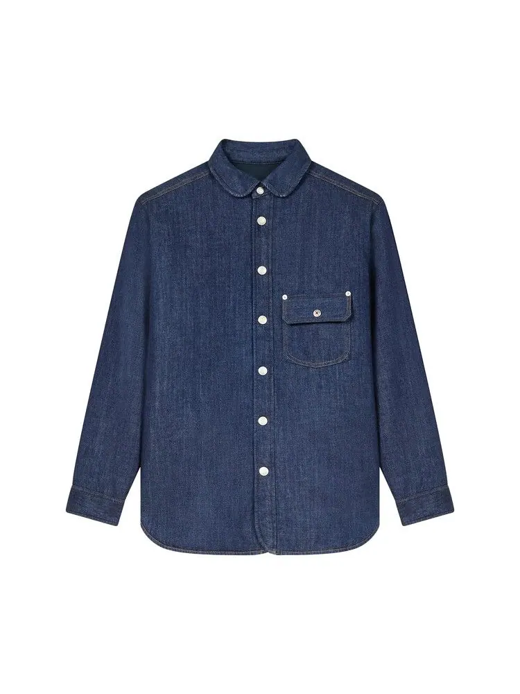 Куртка Kenzo Padded Overshirt — изображение 1 из 2, синий джинсовый синий