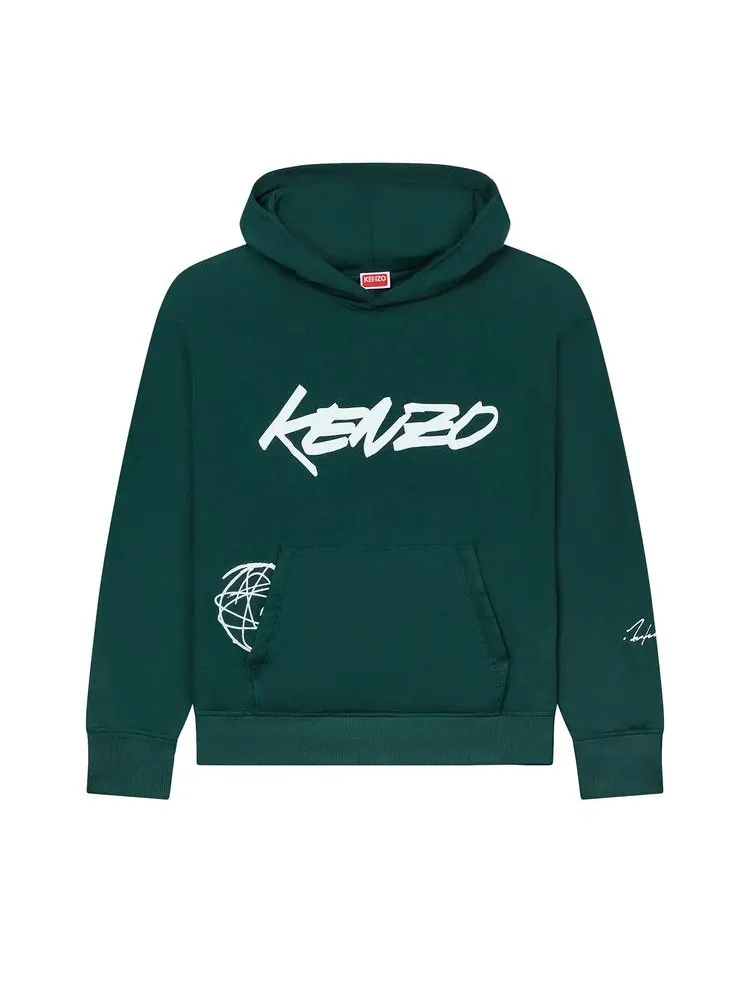 Худи Kenzo Futura Padded Hoodie — изображение 1 из 2, папоротник