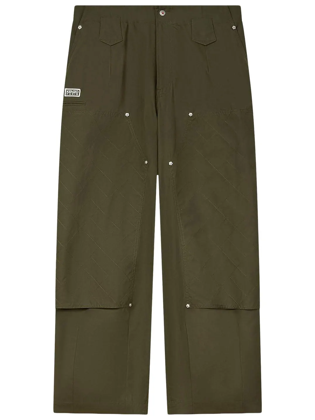 Брюки Kenzo Weave Double Knee Pant — изображение 1 из 1, зеленый