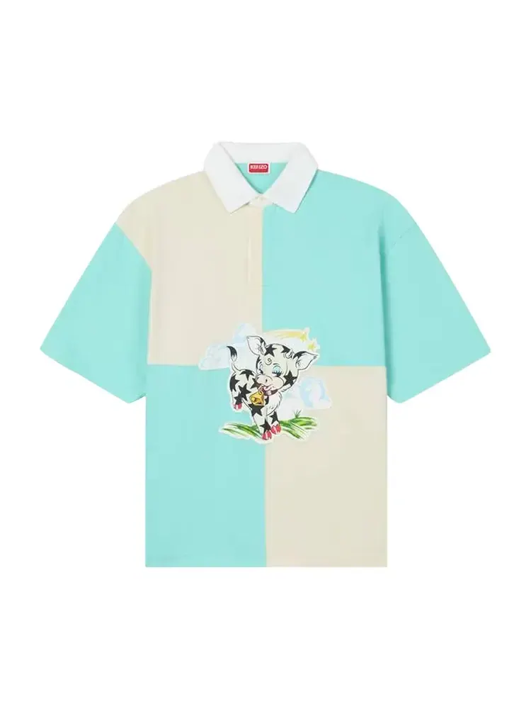 Поло Kenzo Gots Cartoon Relax — изображение 1 из 2, синий