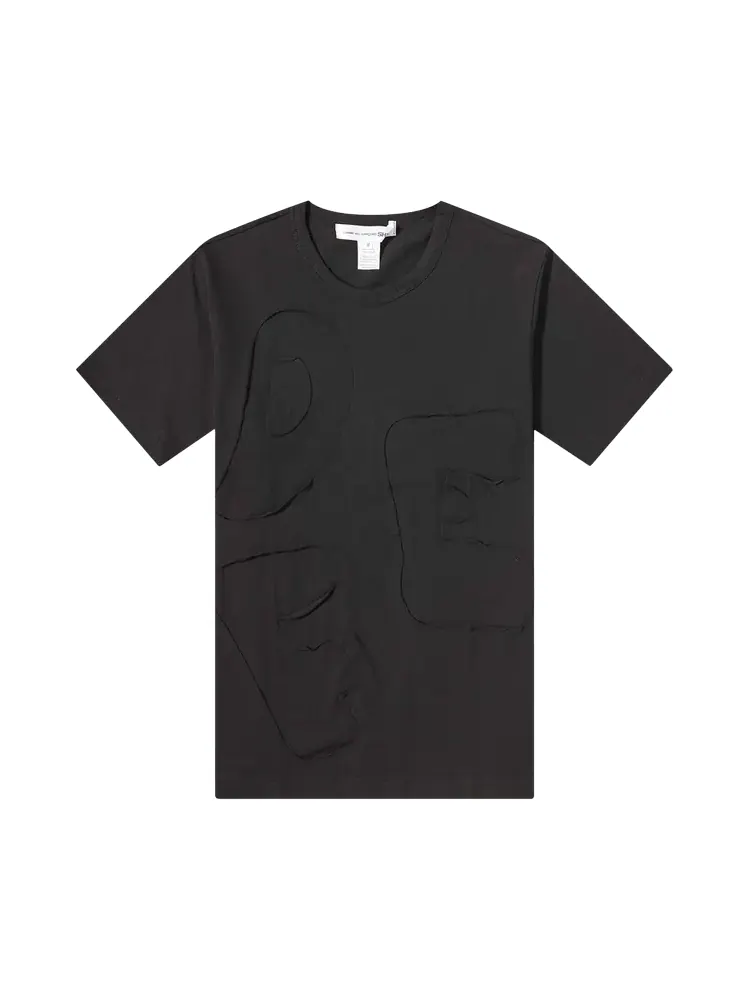 Футболка Comme Des Garçons SHIRT Comme des Garçons SHIRT Cut Out 'Black' — изображение 1 из 1, черный