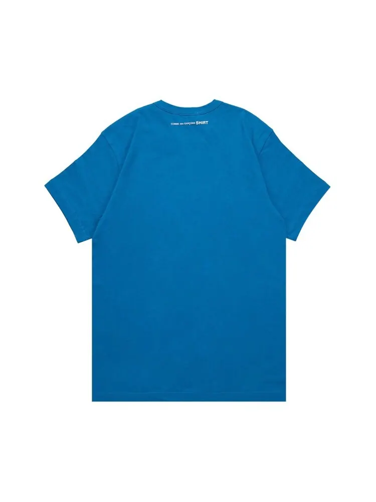 Футболка Comme Des Garçons SHIRT Comme des Garçons SHIRT Back Logo 'Blue' — изображение 2 из 2, синий